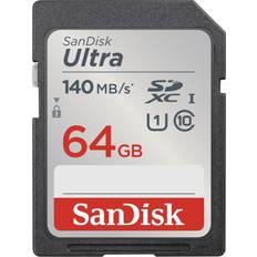 Minnekort SanDisk ultra 64gb sdxc 140mb/s sdsdunb-064g-gn6in c2000