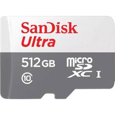 512 GB - microSDHC Minnekort SanDisk Ultra microSDXC Class 10 UHS-I 100MB/s 512GB