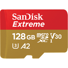 Memory Cards & USB Flash Drives SanDisk Extreme microSDXC Class 10 UHS-I U3 V30 A2 190/90MB/s 128GB