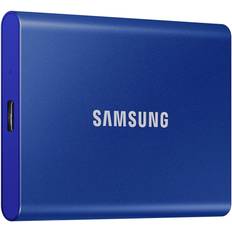 Hard Drives Samsung 2TB T7 Portable SSD (Blue) MU-PC2T0H/AM