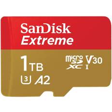 Memory Cards & USB Flash Drives SanDisk Extreme microSDXC Class 10 UHS-I U3 V30 A2 160/90MB/s 1TB +SD Adapter