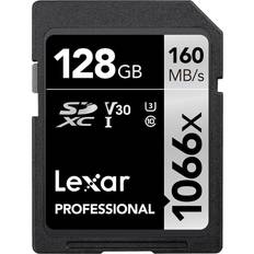 LEXAR Memory Cards & USB Flash Drives LEXAR SILVER Series Professional 1066x 128GB SDXC UHS-I Memory Card