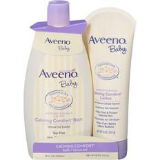 Aveeno baby calming comfort Baby care Johnson's Aveeno Baby Calming Comfort Bath Lotion Set Lavender Vanilla 2 Pack