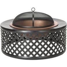 Safavieh Fire Pits & Fire Baskets Safavieh Outdoor Collection Jamaica Fire Pit Copper/Black