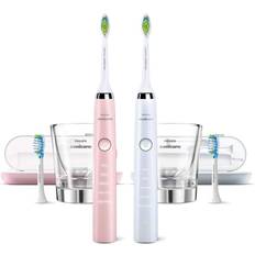 Philips diamondclean Philips Sonicare DiamondClean Sonic Electric Rechargeable Toothbrush Club Pack Pink and White