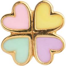 Stine A Love Heart Clover Earring - Gold/Multicolour