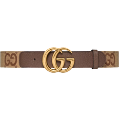 Gucci Accessories Gucci GG Marmont Jumbo Wide Belt - Camel/Ebony