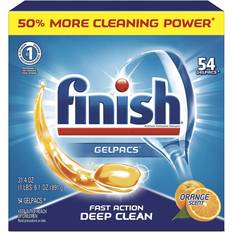 Finish Cleaning Equipment & Cleaning Agents Finish Detergent Gelpacs, Orange Scent, 54/box, 4