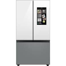 White french door refrigerator Samsung RF30BB6900 Bespoke Star Certified 3-Door French Door Family Gray, White, Black