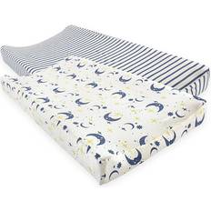 Touched By Nature Baby Organic Cotton Changing Pad Cover Moon One Size