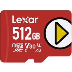 512 GB - microSDXC Memory Cards LEXAR Play MicroSDXC Class 10 UHS-I U3 V30 A2 150MB/s 512GB