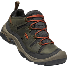 Beige - Herren Trekkingschuhe Keen Mens Circadia Waterproof Hiking Shoes (Dark Olive Potters Clay)