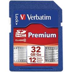 32 GB Memory Cards Verbatim Class 10 SDHC Card 32GB