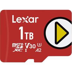 1 TB Memory Cards LEXAR PLAY microSDXC Class 10 UHS-I V30 U3 A2 150MB/s 1TB