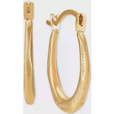 Macy's Gold Earrings Macy's Small Oval Hoop Earrings - Gold