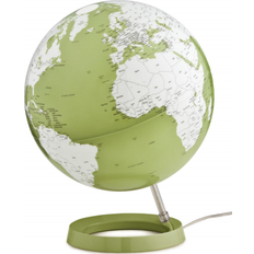 Atmosphere Ljusande jordklot vit design pistagefärgbas Globus
