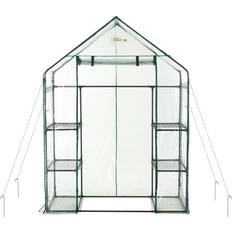Ogrow Mini Greenhouses Ogrow Deluxe Walk-In Greenhouse Stainless Steel Plastic