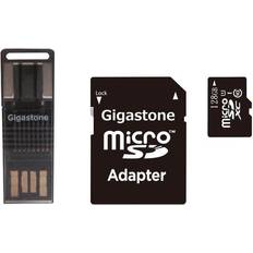 Memory Cards Gigastone DANE-ELEC GS-4IN1600X128GB-R Prime Series microSD Card 4-in-1 Kit (128GB)