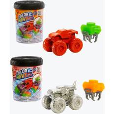 Plastic Monster Trucks Hot Wheels Mattel Monster Trucks Color Reveal 2Pack