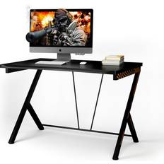 Gaming Desks Costway Gaming Desk Computer Desk PC Laptop Office Ergonomic New