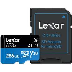 LEXAR Memory Cards & USB Flash Drives LEXAR High-Performance 633x LSDMI256BBNL633 256GB Flash Memory, microSDXC