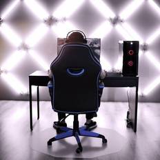 Floortex Polycarbonate 9-Sided Gaming E-Sport Chair Mat for Carpets up to 1/2" - 38"
