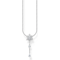 Thomas Sabo Necklaces Thomas Sabo Snowflake Necklace - Silver/Transparent