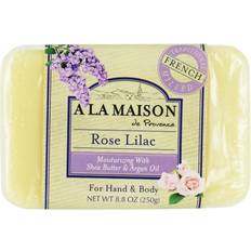 A La Maison - Traditional French Milled Moisturizing Bar Soap Body Rose Lilac Shea Butter Oil