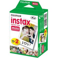 Analogue Cameras Fujifilm INSTAX Mini 9 Instant Film 2 Pack 20 SHEETS (White) For instax Mini 9 Cameras