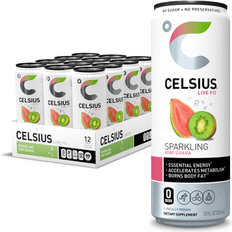 Celsius Sports & Energy Drinks Celsius Essential Energy Drink 12 Fl Oz, Sparkling Kiwi Guava