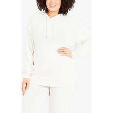 Evans Tops Evans HOODY SOFT TOUCH Oatmeal Oatmeal