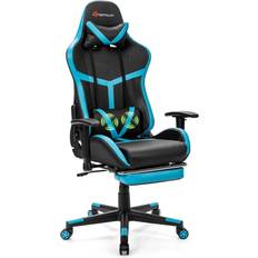 Cheap Gaming Chairs Costway Massage Gaming Chair Reclining Racing Chair High Back w/Lumbar Support Footrest
