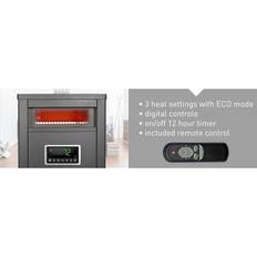 LifeSmart Radiators LifeSmart 6-Element Infrared Heater with Steel Cabinet