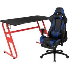 Flash Furniture BLN-X30RSG1030-BL-GG Red Gaming Desk and Chair