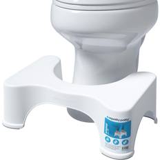 Squatty Potty Semi-Gloss White Plastic Toilet Stool