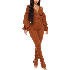 Brown Jumpsuits & Overalls Fashion Nova Good For You Ruched Pant Set