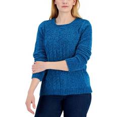 Karen Scott Women's Cable-Knit Sweater