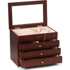 Bey-Berk Rosewood Jewelry Box - Brown