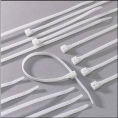 GB Cable Ties, 11" 75 lb, White, 100/Pack