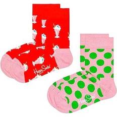 Multifargete Sokker Happy Socks Kid's Milkshake Sock 2-pack - Multicoloured