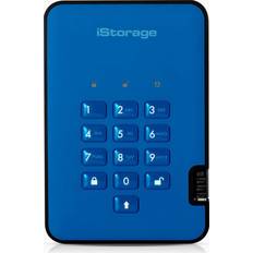 iStorage Is-da2-256-ssd-8000-be Diskashur2 256-bit 8tb Usb 3.1 Secure Encrypted Solid-state Drive Blue