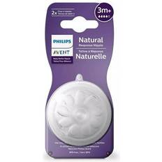 Baby Bottle Accessories Philips Avent Natural Response Nipple Med Flow 4 3M 2pk SCY964/02