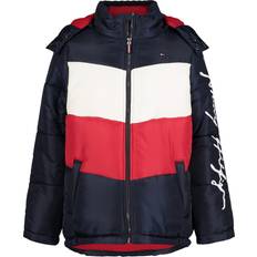 Jackets Children's Clothing Tommy Hilfiger Big Boy's Chevron Colorblock Puffer Jacket
