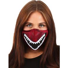 Dragon Face Mask for Adults Black/Red/White One-Size