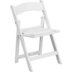 Flash Furniture Chair Flash Furniture Kids White Resin Folding Chair with