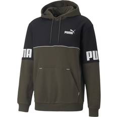 Puma Men's Colorblocked Logo-Print Fleece Pullover Hoodie
