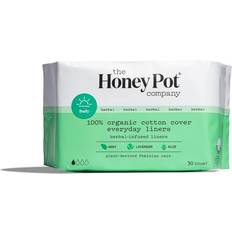 Pantiliners The Honey Pot 100% Organic Top Sheet Everyday Herbal Pantiliners 30 12-pack