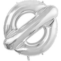 Fiesta Letter Balloons Ø 100cm Silver