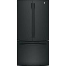 Fridge Freezers GE GNE25JK Energy Star Free Standing French Door with Quick Space Shelf White