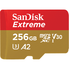 Memory Cards & USB Flash Drives SanDisk Extreme MicroSD UHS-I Card 256GB SDSQXAV-256G-AN6MA